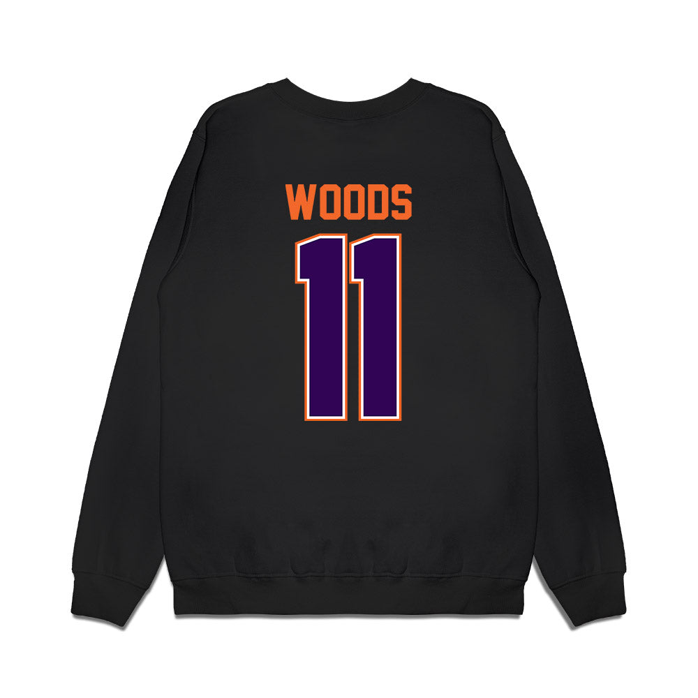 Clemson - NCAA Football : Peter Woods - Vintage Helmet Premium Crewneck Sweatshirt-1