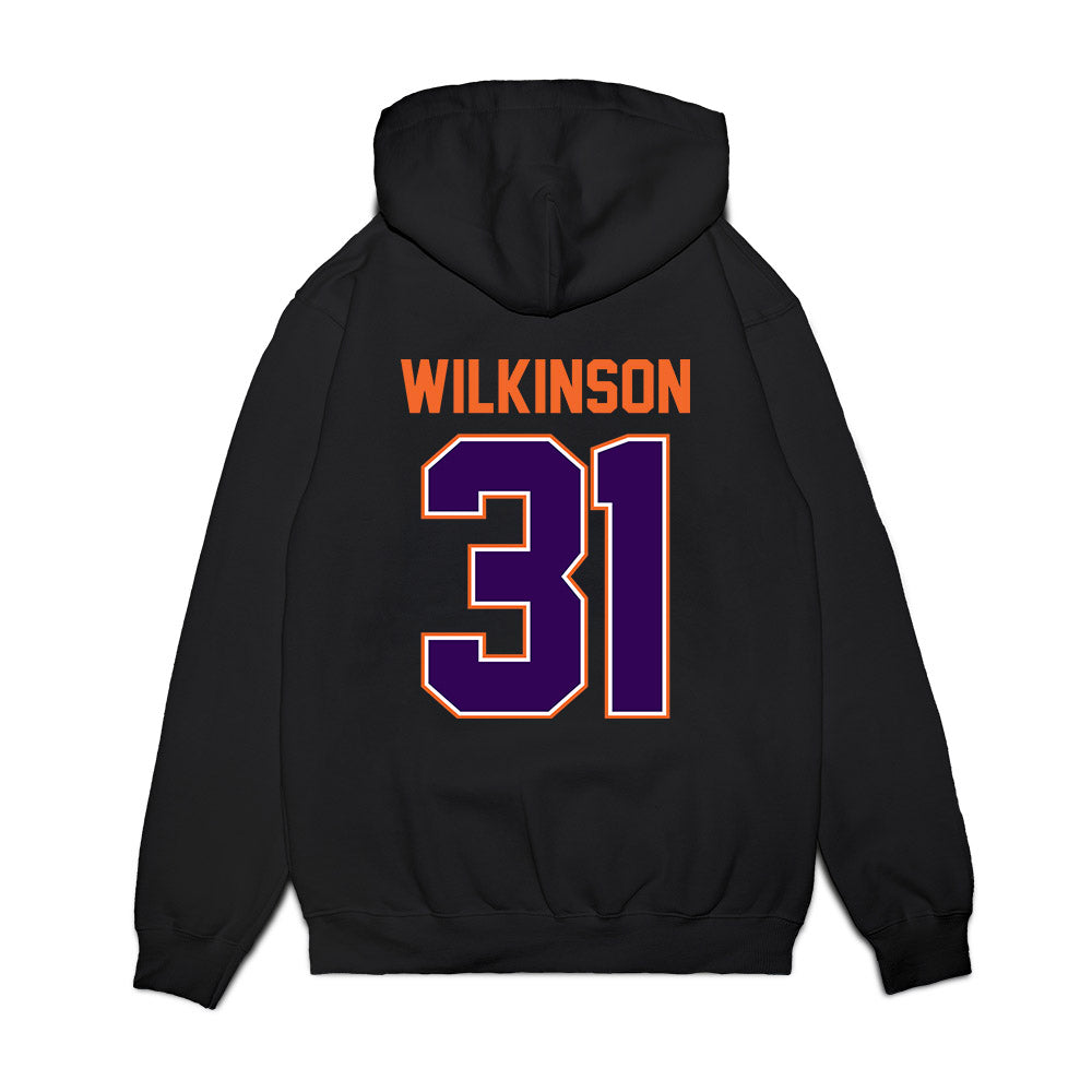 Clemson - NCAA Football : Joe Wilkinson - Vintage Helmet Premium Hooded Sweatshirt-1