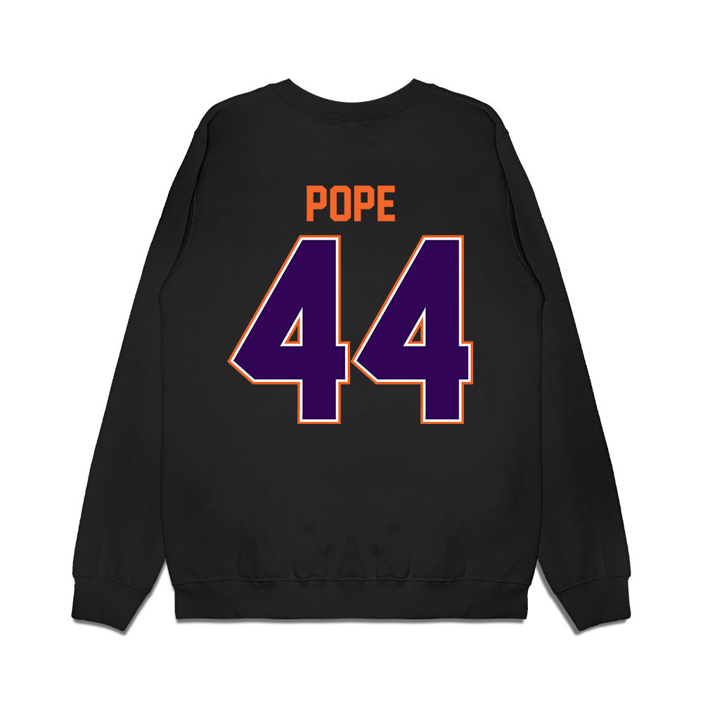 Clemson - NCAA Football : Banks Pope - Vintage Helmet Premium Crewneck Sweatshirt-1