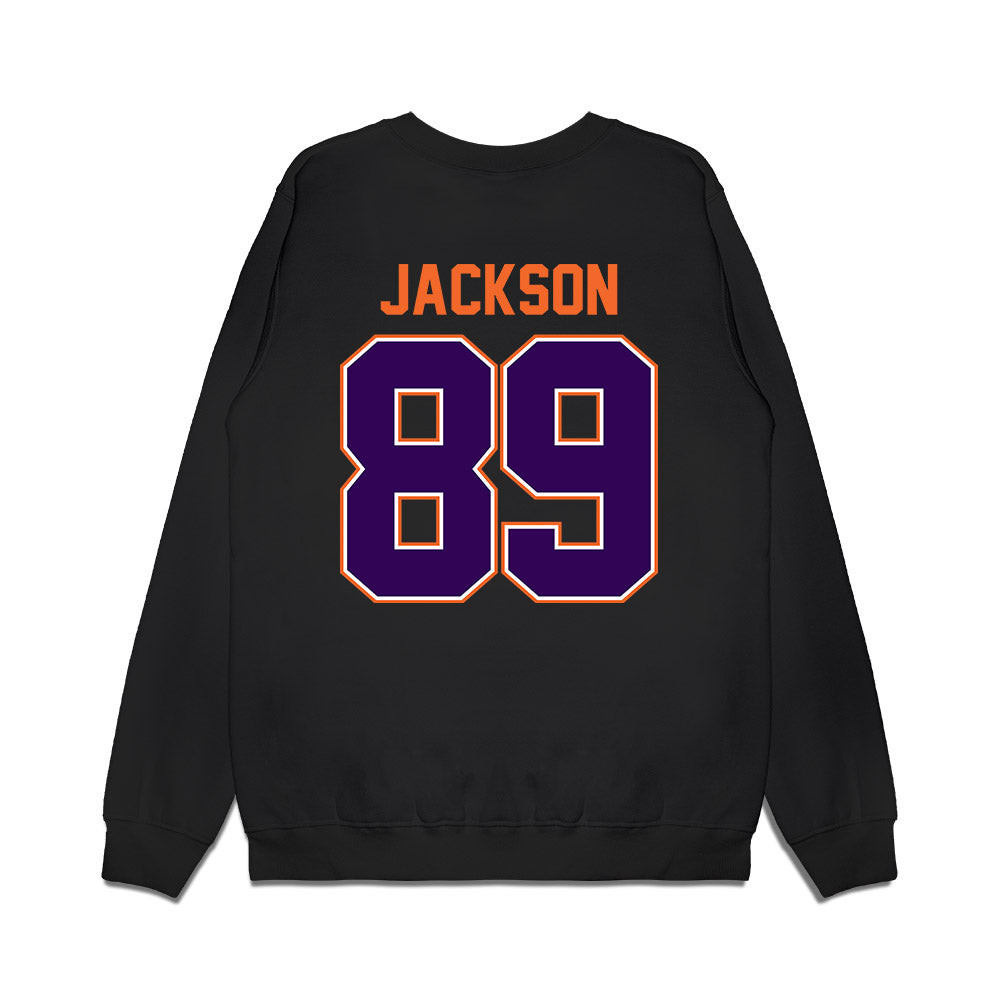 Clemson - NCAA Football : Zach Jackson - Vintage Helmet Premium Crewneck Sweatshirt-1