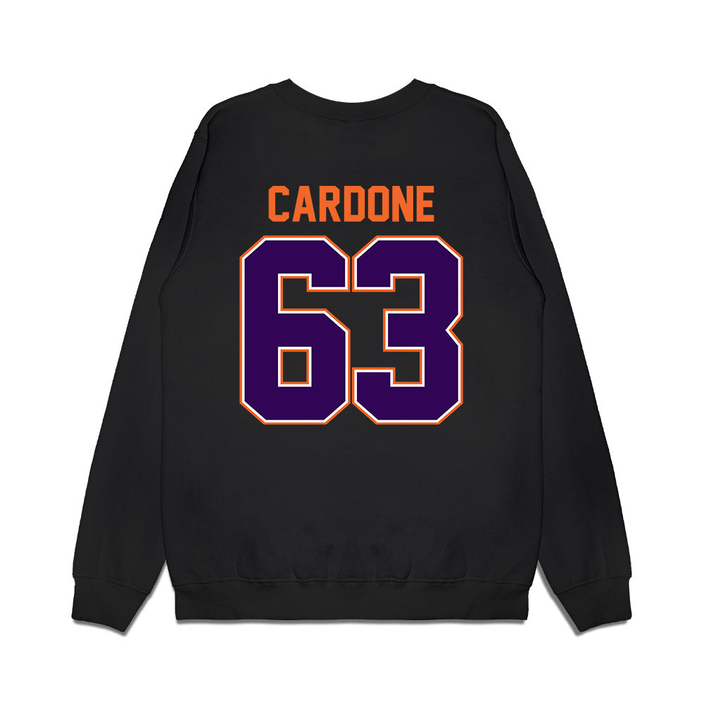 Clemson - NCAA Football : Dominic Cardone - Vintage Helmet Premium Crewneck Sweatshirt-1
