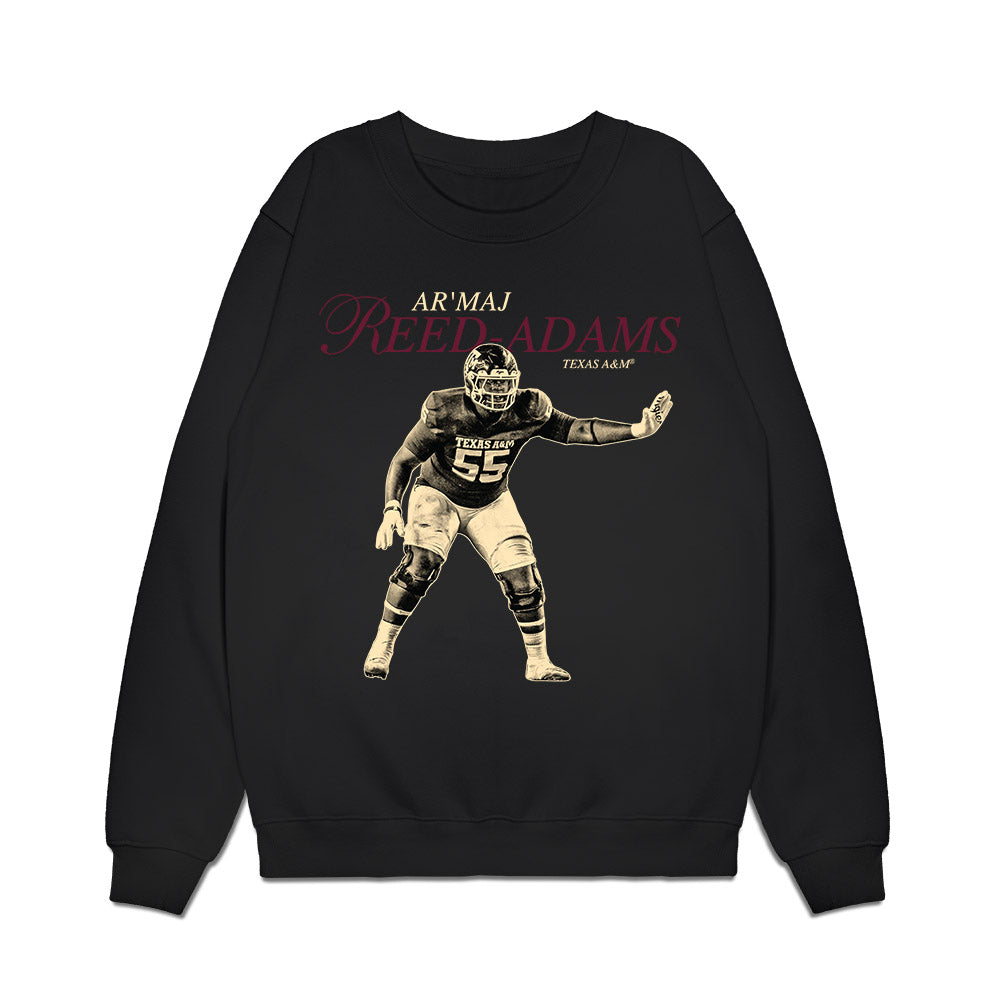 Texas A&M - NCAA Football : Ar'maj Reed-Adams - Legacy Premium Crewneck Sweatshirt-0