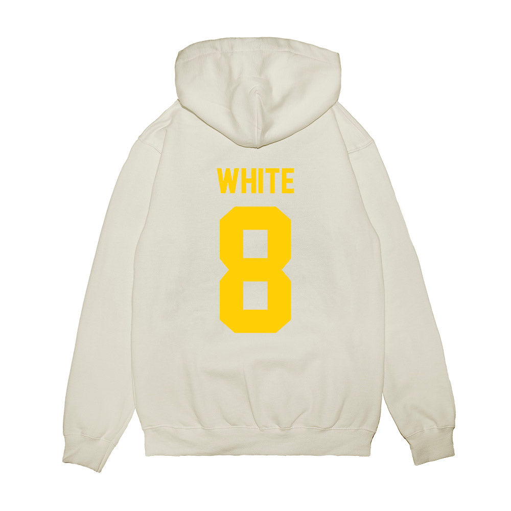 Maryland - NCAA Football : Mekhai White - Vintage Helmet Premium Hooded Sweatshirt-1