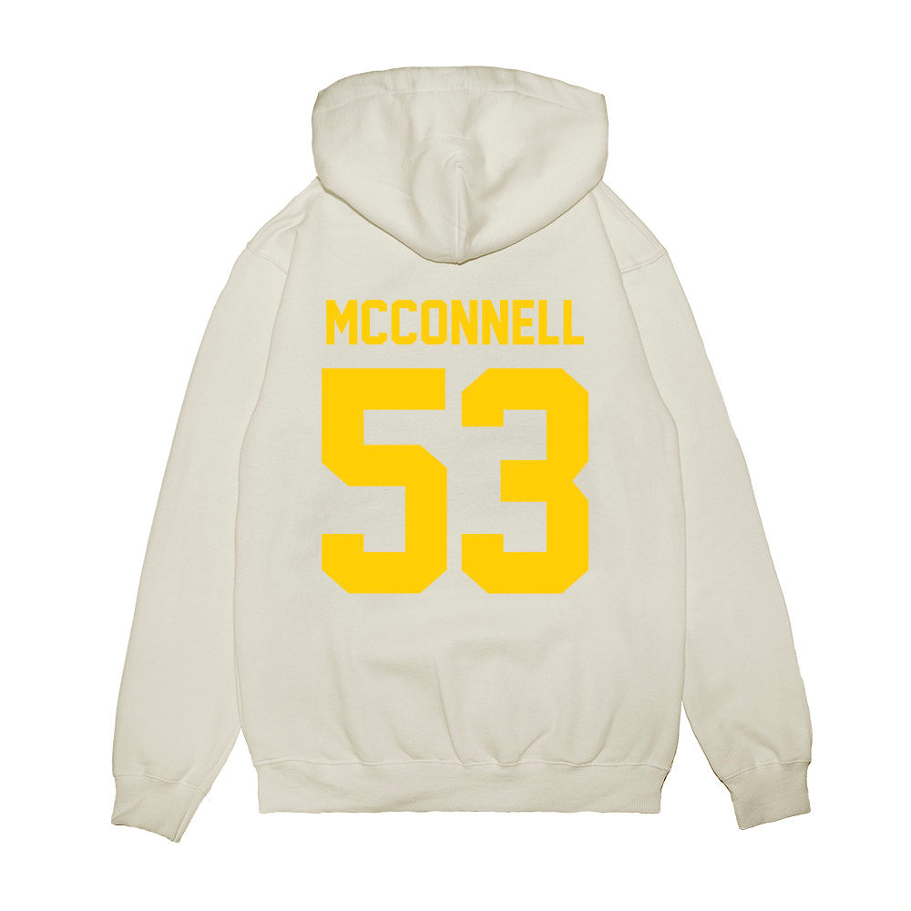 Maryland - NCAA Football : Kellen McConnell - Vintage Helmet Premium Hooded Sweatshirt-1