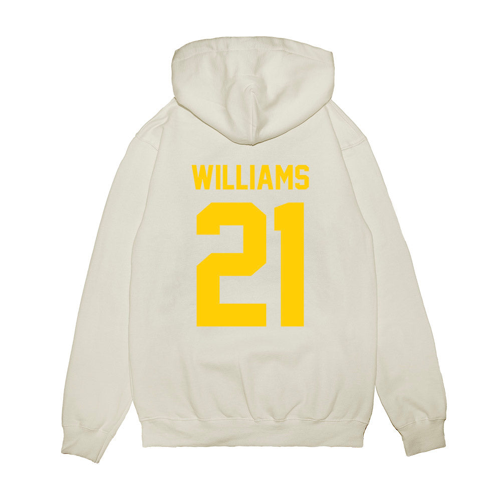Maryland - NCAA Football : Sean Williams - Vintage Helmet Premium Hooded Sweatshirt-1