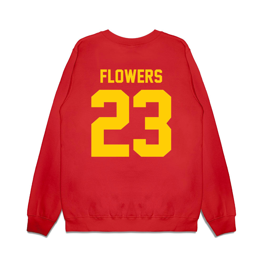 Maryland - NCAA Football : Keyshawn Flowers - Vintage Helmet Premium Crewneck Sweatshirt-1