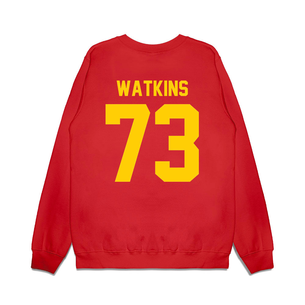 Maryland - NCAA Football : Davon Watkins - Vintage Helmet Premium Crewneck Sweatshirt-1