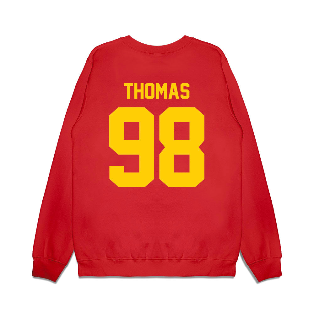 Maryland - NCAA Football : Eyan Thomas - Vintage Helmet Premium Crewneck Sweatshirt-1