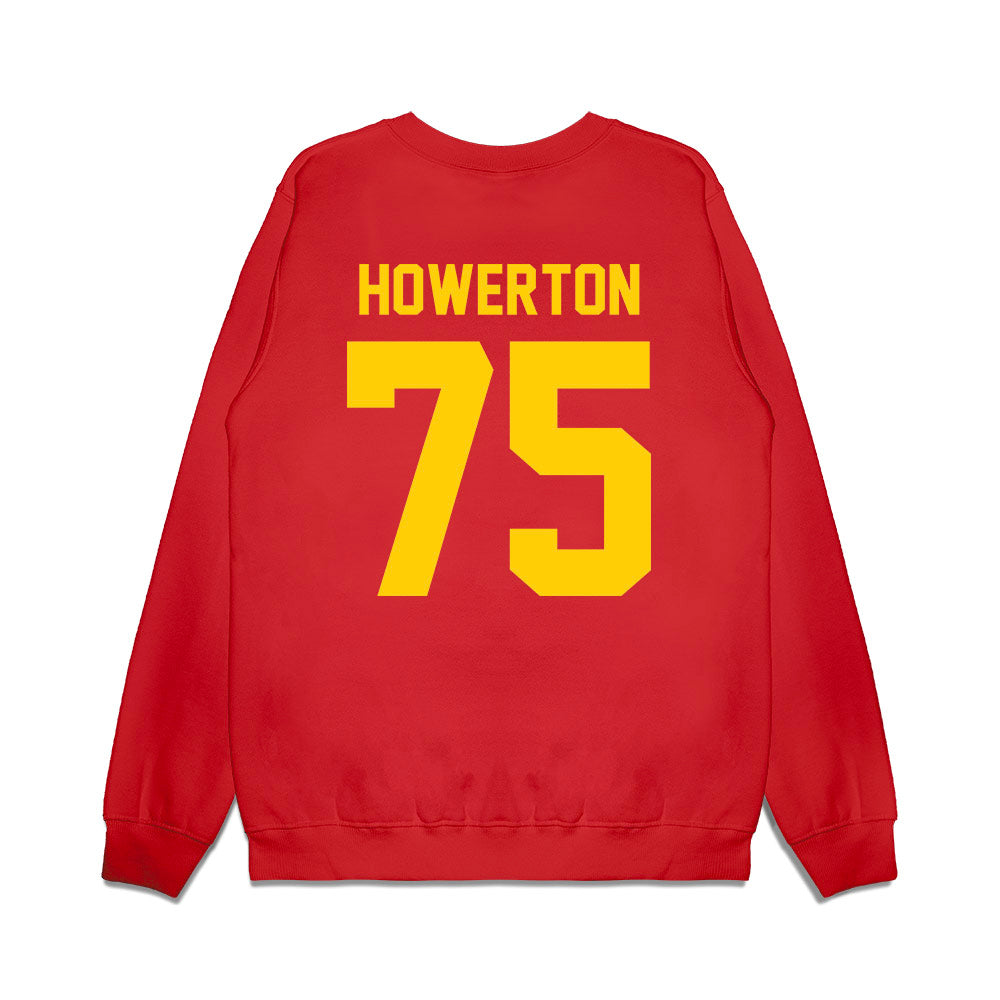 Maryland - NCAA Football : Ryan Howerton - Vintage Helmet Premium Crewneck Sweatshirt-1