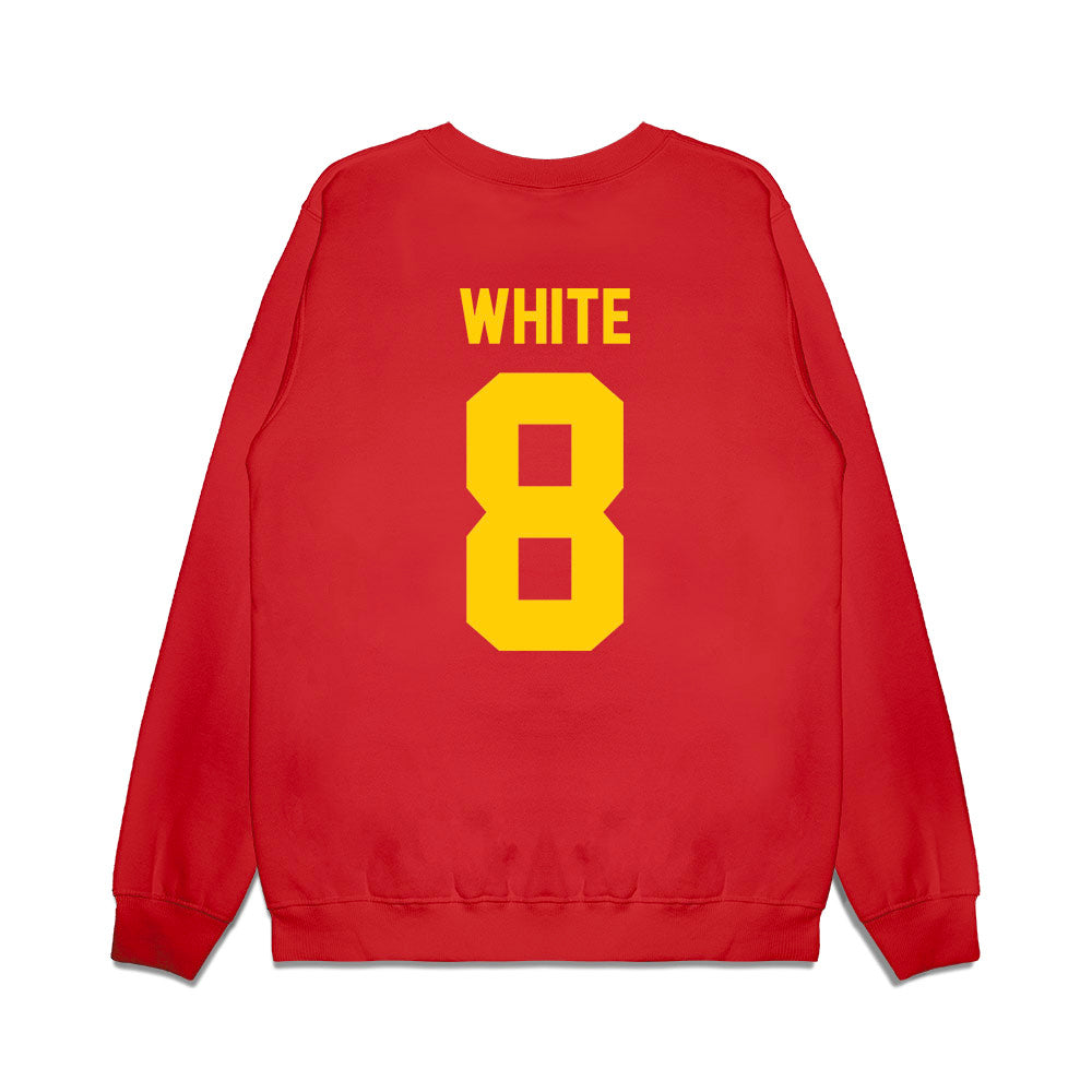 Maryland - NCAA Football : Mekhai White - Vintage Helmet Premium Crewneck Sweatshirt-1