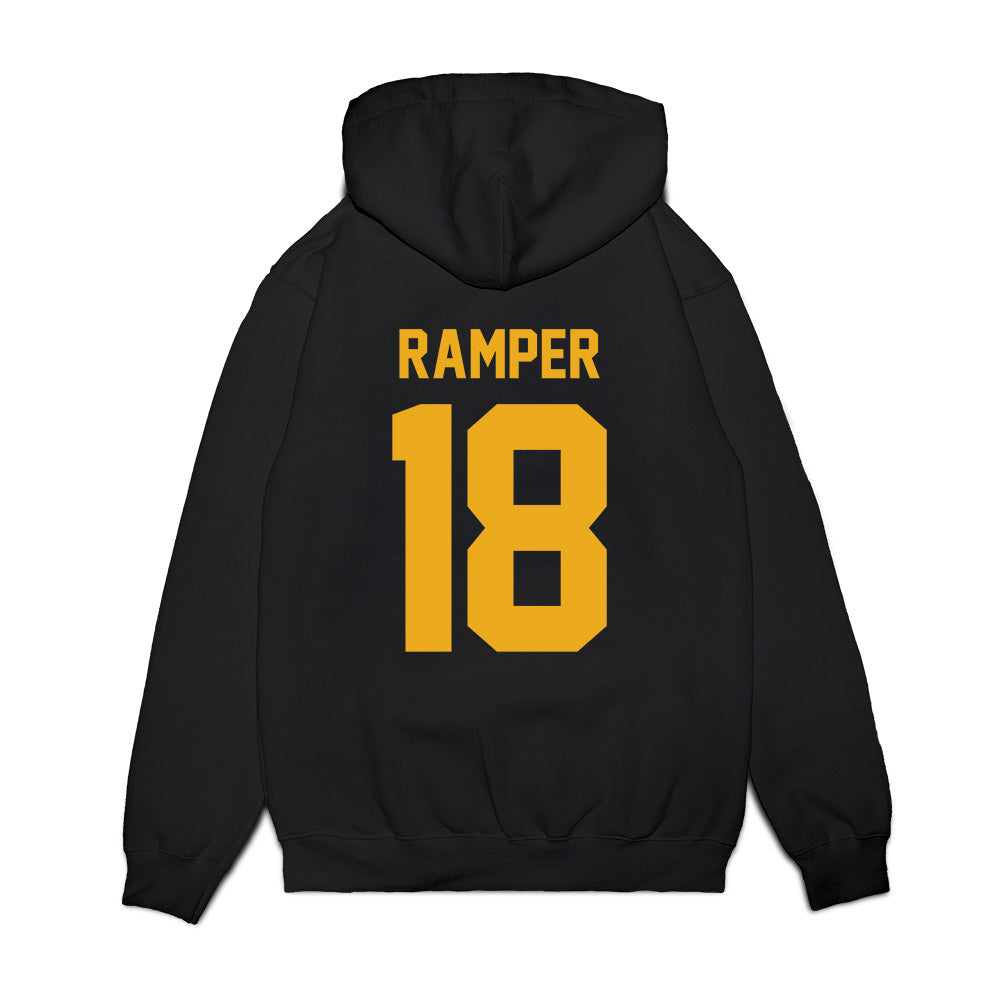 West Virginia - NCAA Football : Logan Ramper - Vintage Helmet Premium Hooded Sweatshirt-1