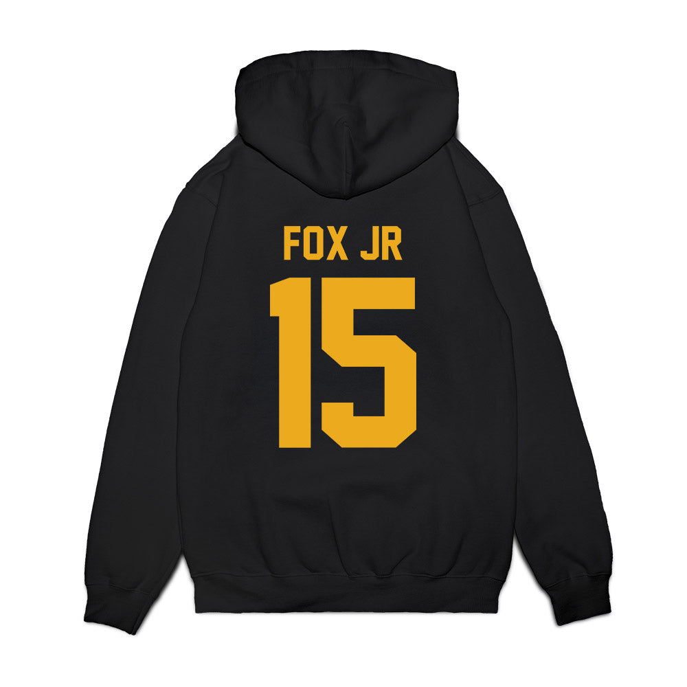 West Virginia - NCAA Football : Scotty Fox Jr - Vintage Helmet Premium Hooded Sweatshirt-1