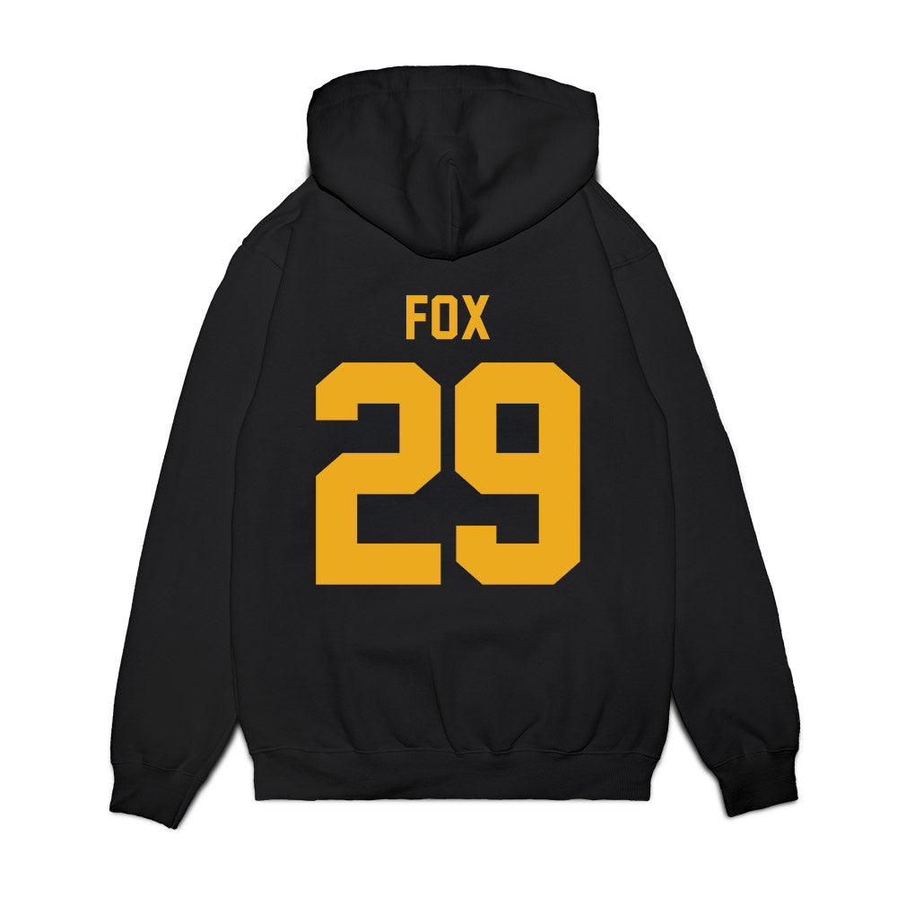 West Virginia - NCAA Football : Preston Fox - Vintage Helmet Premium Hooded Sweatshirt-1