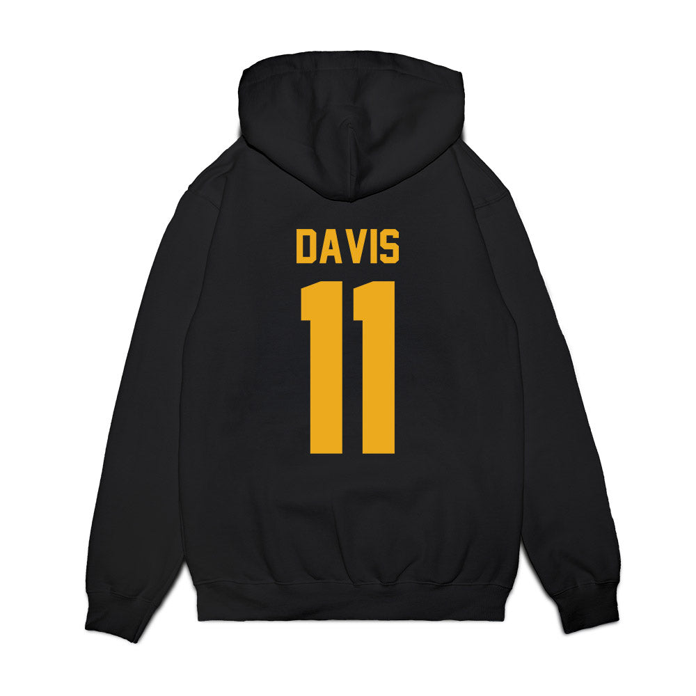 West Virginia - NCAA Football : William Davis - Vintage Helmet Premium Hooded Sweatshirt-1