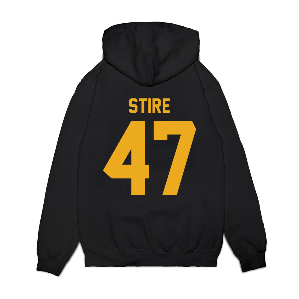 West Virginia - NCAA Football : Aidan Stire - Vintage Helmet Premium Hooded Sweatshirt-1