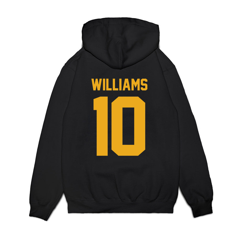 West Virginia - NCAA Football : Jarel Williams - Vintage Helmet Premium Hooded Sweatshirt-1