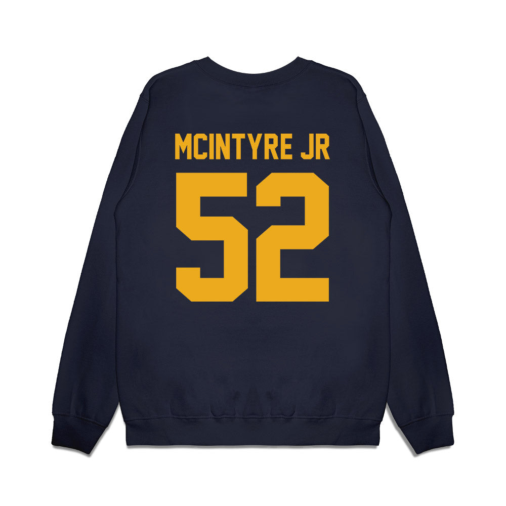 West Virginia - NCAA Football : Corey McIntyre Jr - Vintage Helmet Premium Crewneck Sweatshirt-1