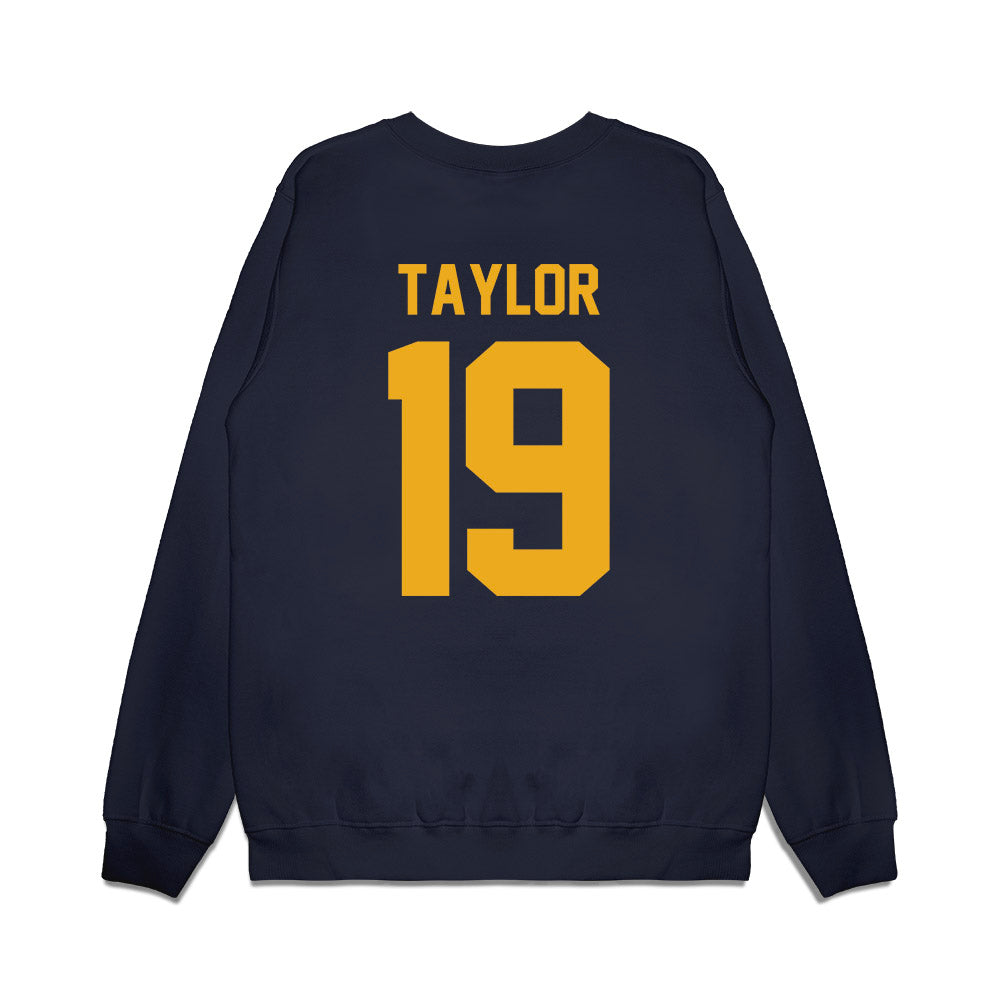 West Virginia - NCAA Football : Nick Taylor - Vintage Helmet Premium Crewneck Sweatshirt-1