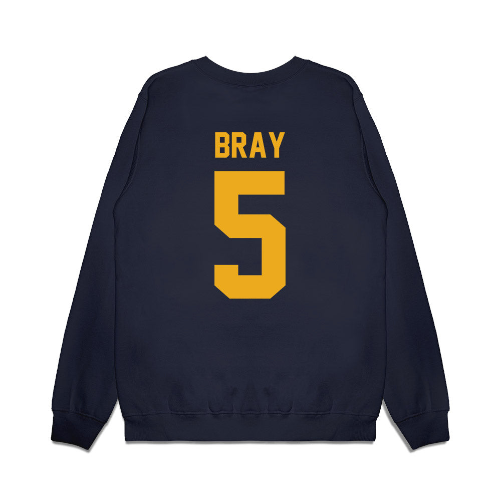 West Virginia - NCAA Football : Jaden Bray - Vintage Helmet Premium Crewneck Sweatshirt-1