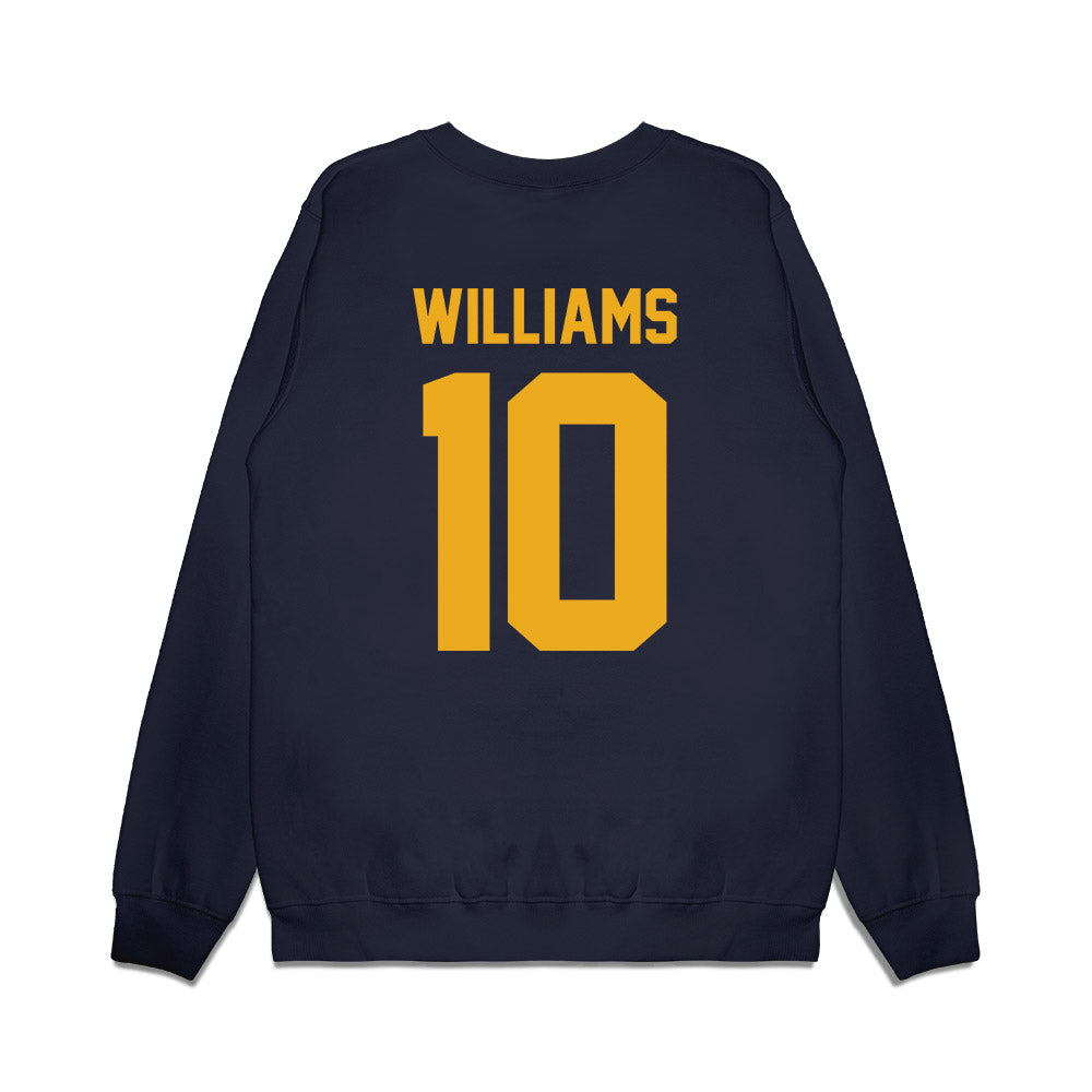 West Virginia - NCAA Football : Jarel Williams - Vintage Helmet Premium Crewneck Sweatshirt-1