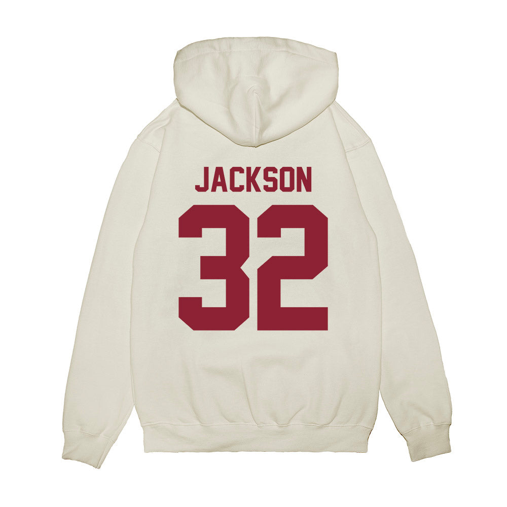Iowa State - NCAA Football : Angelo Jackson - Vintage Helmet Premium Hooded Sweatshirt-1