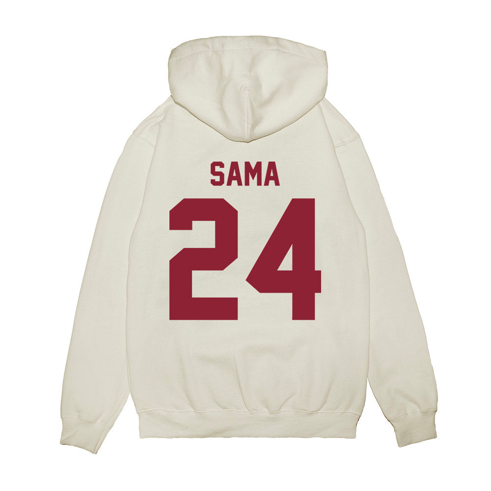 Iowa State - NCAA Football : Abu Sama - Vintage Helmet Premium Hooded Sweatshirt-1