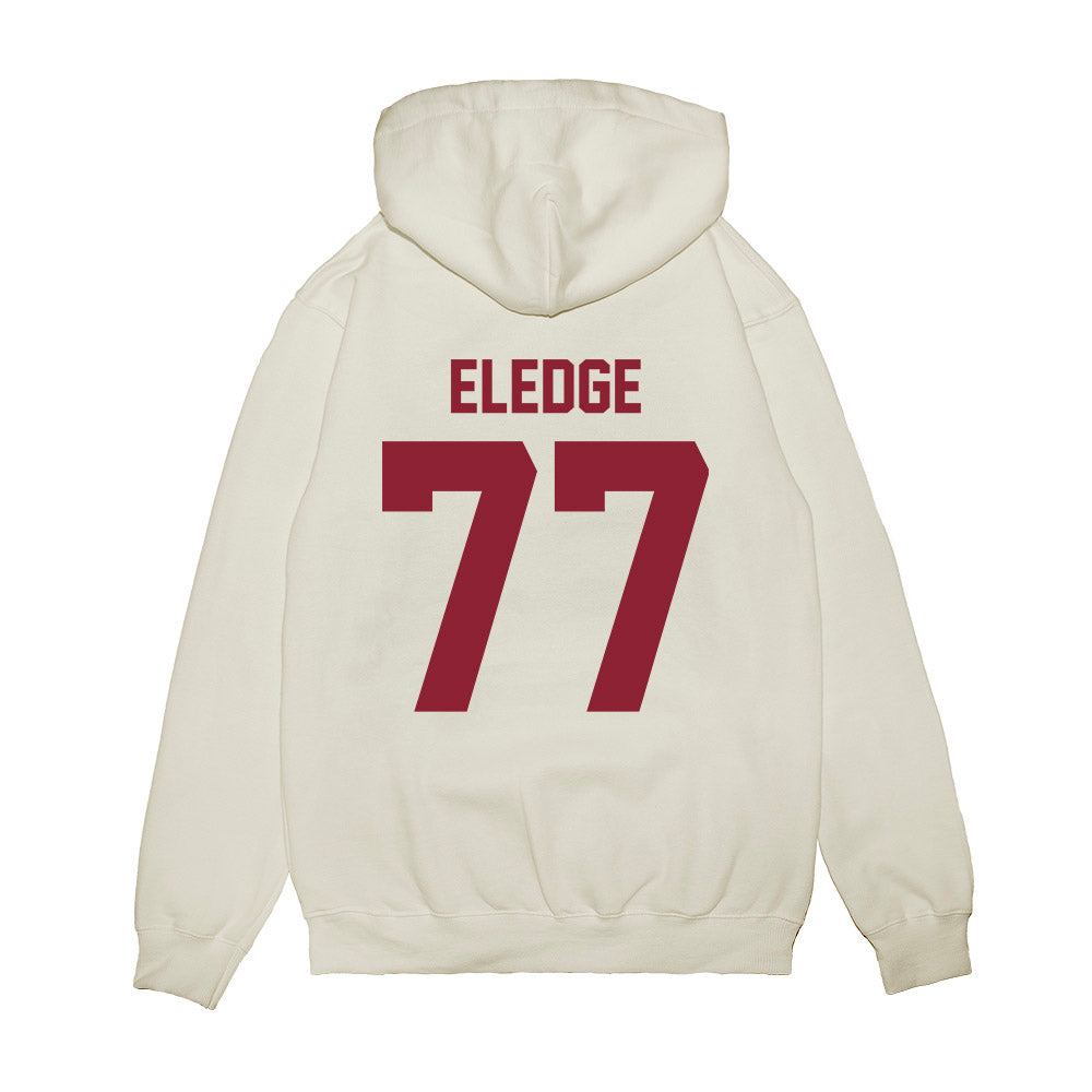 Iowa State - NCAA Football : Easton Eledge - Vintage Helmet Premium Hooded Sweatshirt-1