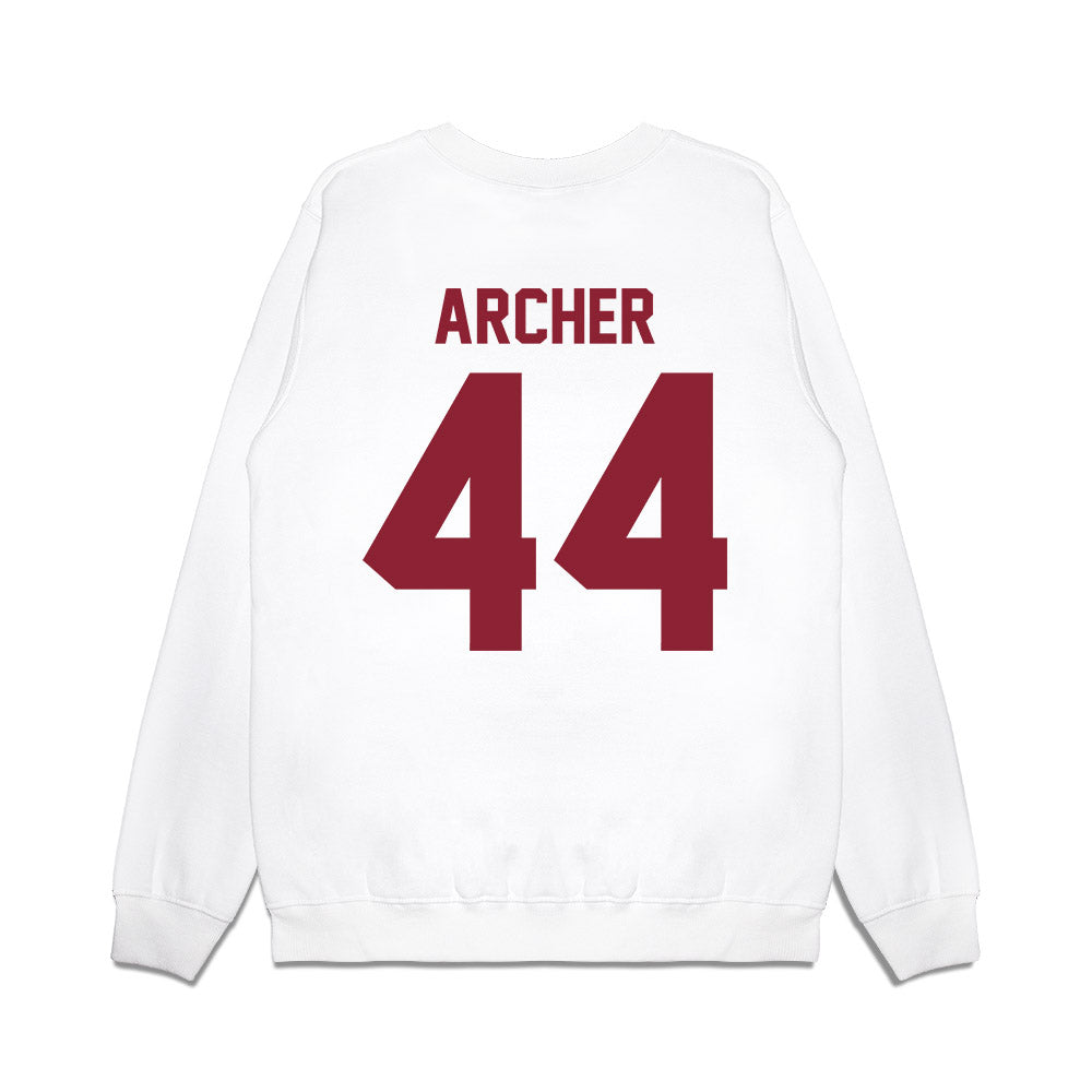 Iowa State - NCAA Football : Wyatt Archer - Vintage Helmet Premium Crewneck Sweatshirt-1