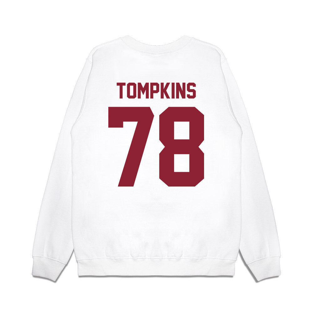 Iowa State - NCAA Football : Will Tompkins - Vintage Helmet Premium Crewneck Sweatshirt-1