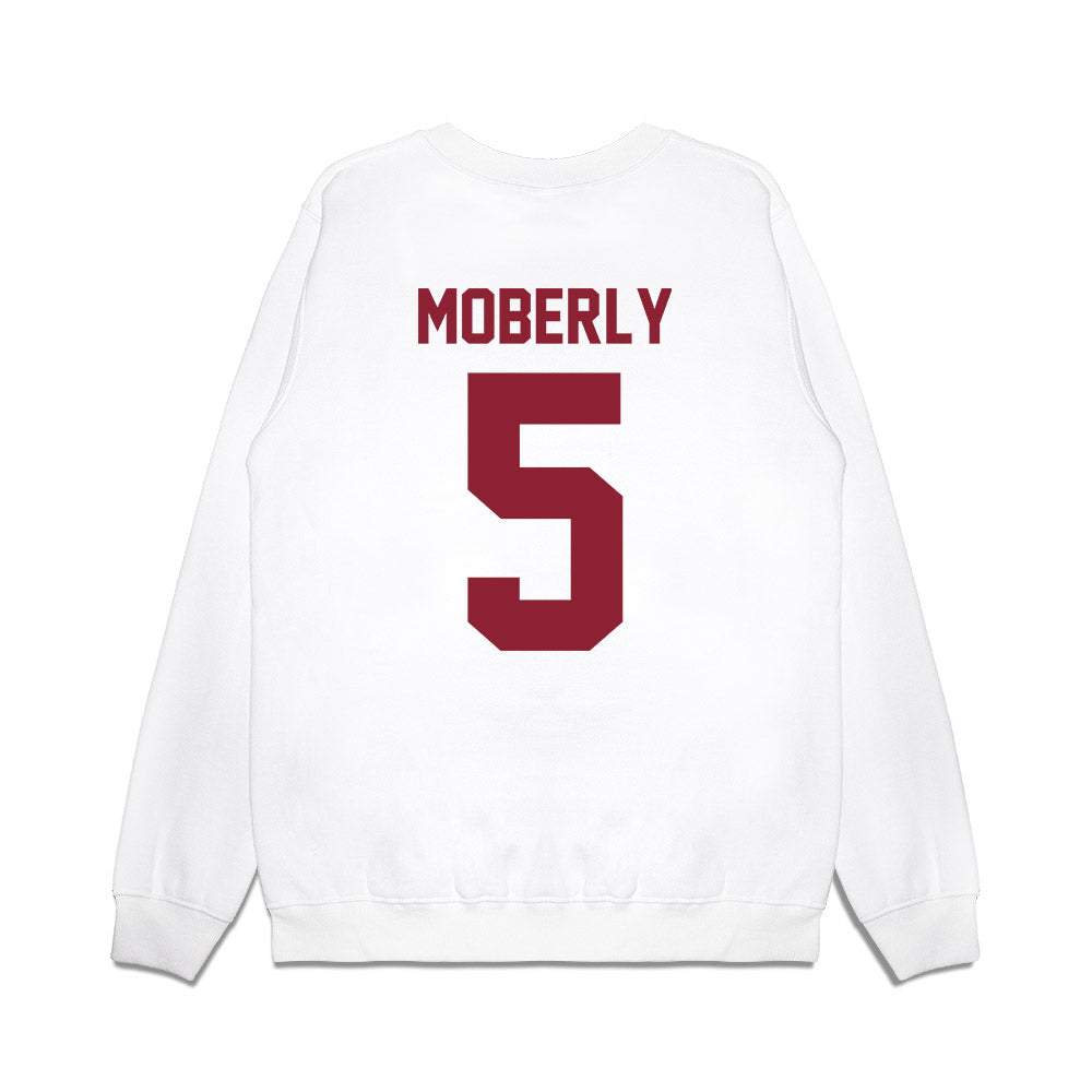 Iowa State - NCAA Football : Connor Moberly - Vintage Helmet Premium Crewneck Sweatshirt-1