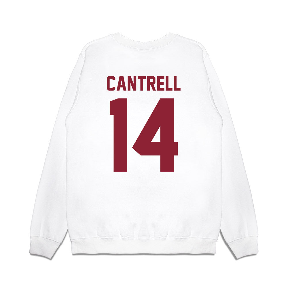 Iowa State - NCAA Football : Major Cantrell - Vintage Helmet Premium Crewneck Sweatshirt-1