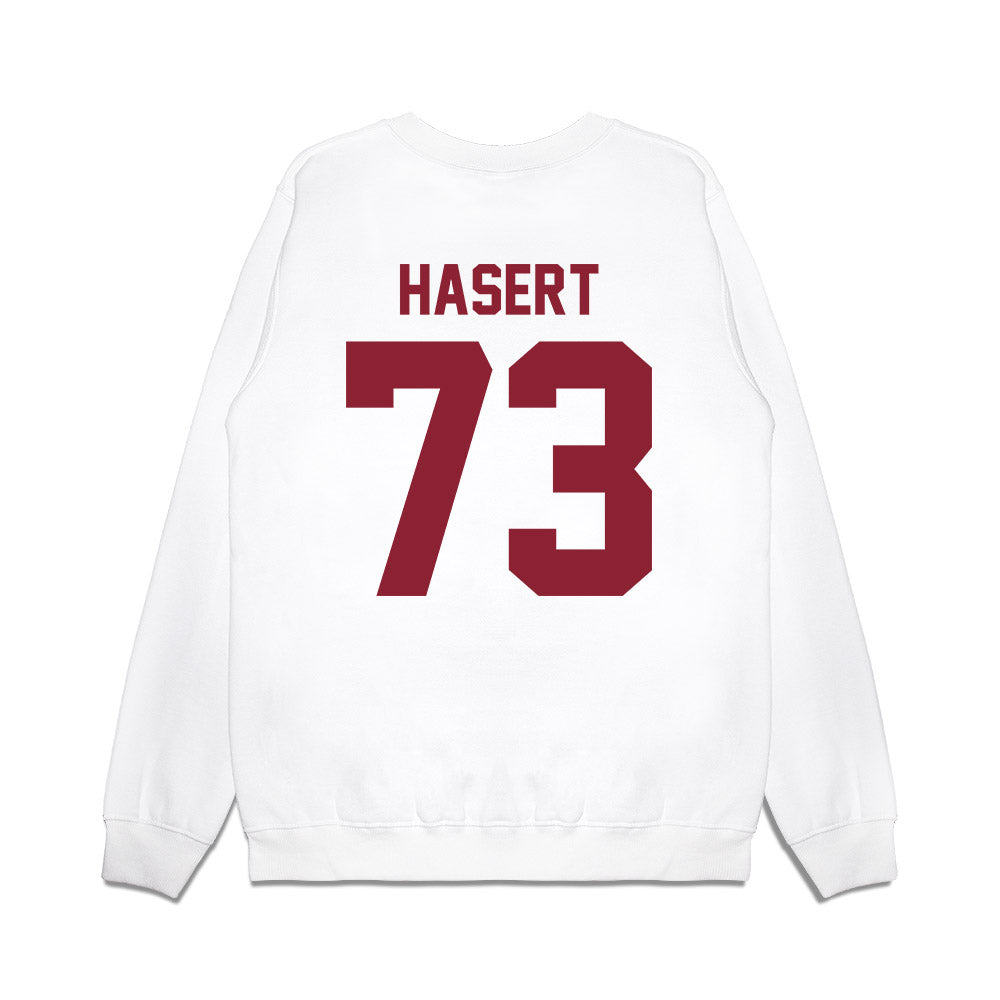 Iowa State - NCAA Football : Deylin Hasert - Vintage Helmet Premium Crewneck Sweatshirt-1