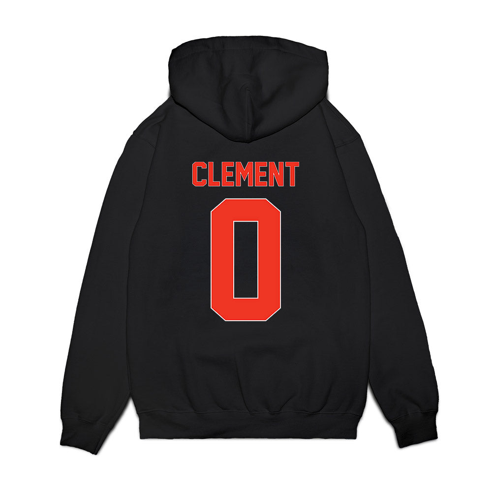 Syracuse - NCAA Football : David Clement - Vintage Helmet Premium Hooded Sweatshirt-1