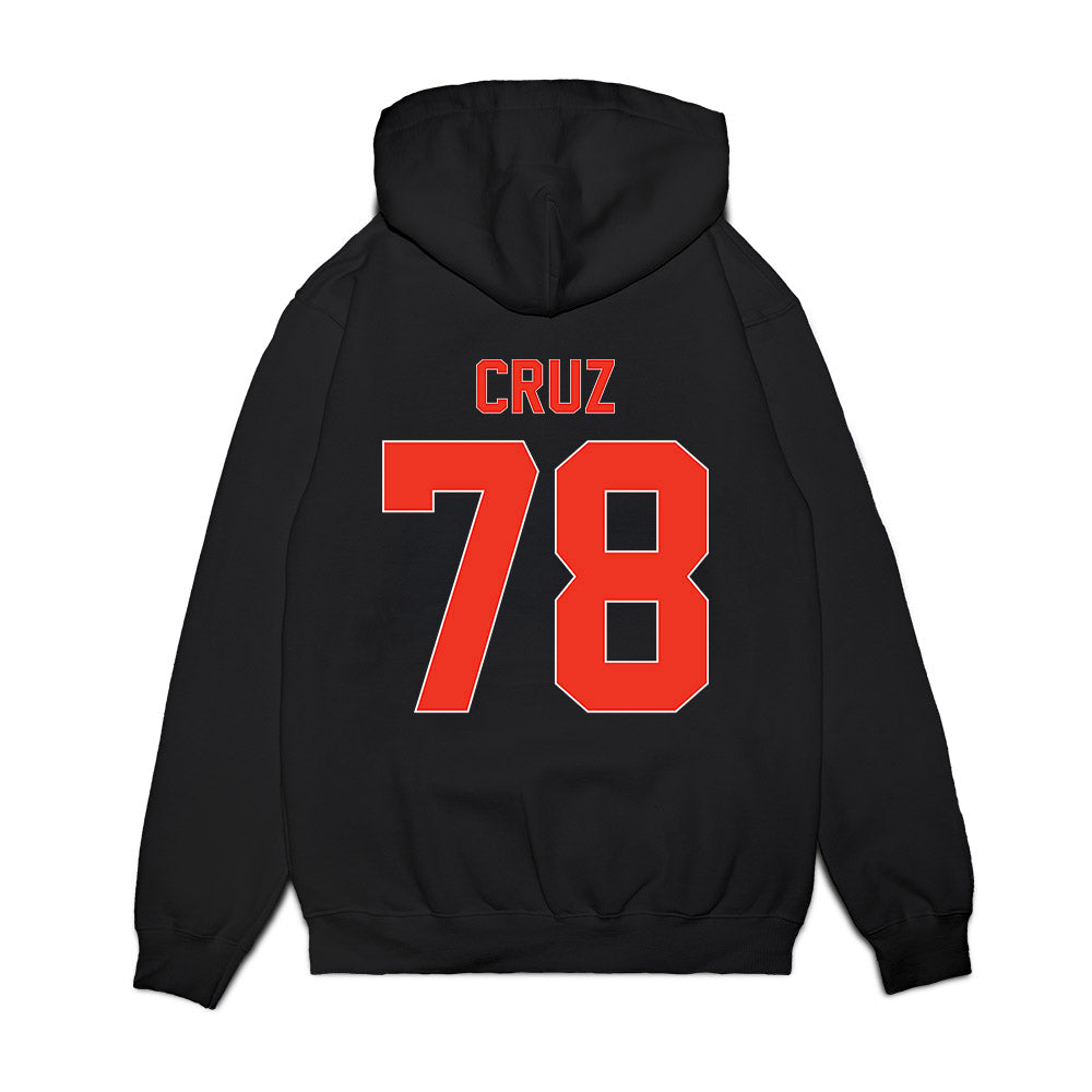 Syracuse - NCAA Football : Joe Cruz - Vintage Helmet Premium Hooded Sweatshirt-1