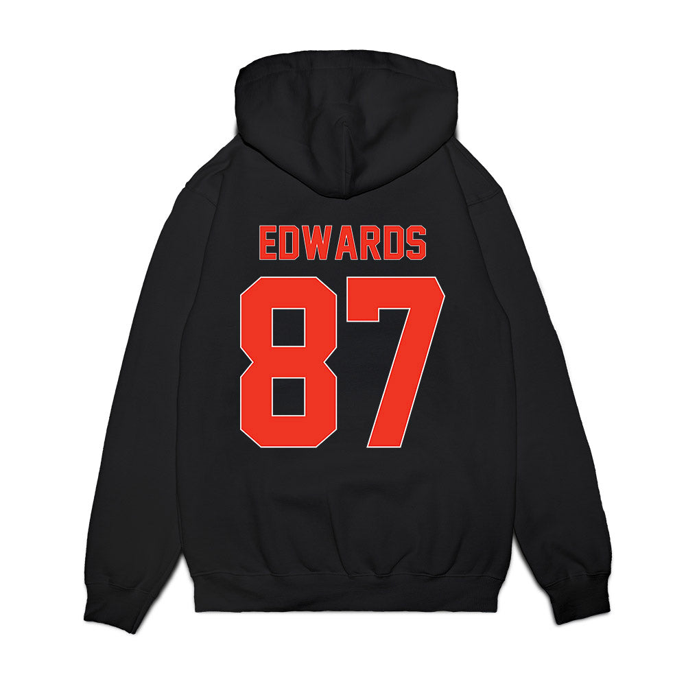 Syracuse - NCAA Football : Nathan Edwards - Vintage Helmet Premium Hooded Sweatshirt-1