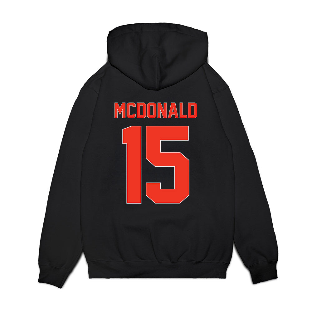 Syracuse - NCAA Football : Derek McDonald - Vintage Helmet Premium Hooded Sweatshirt-1