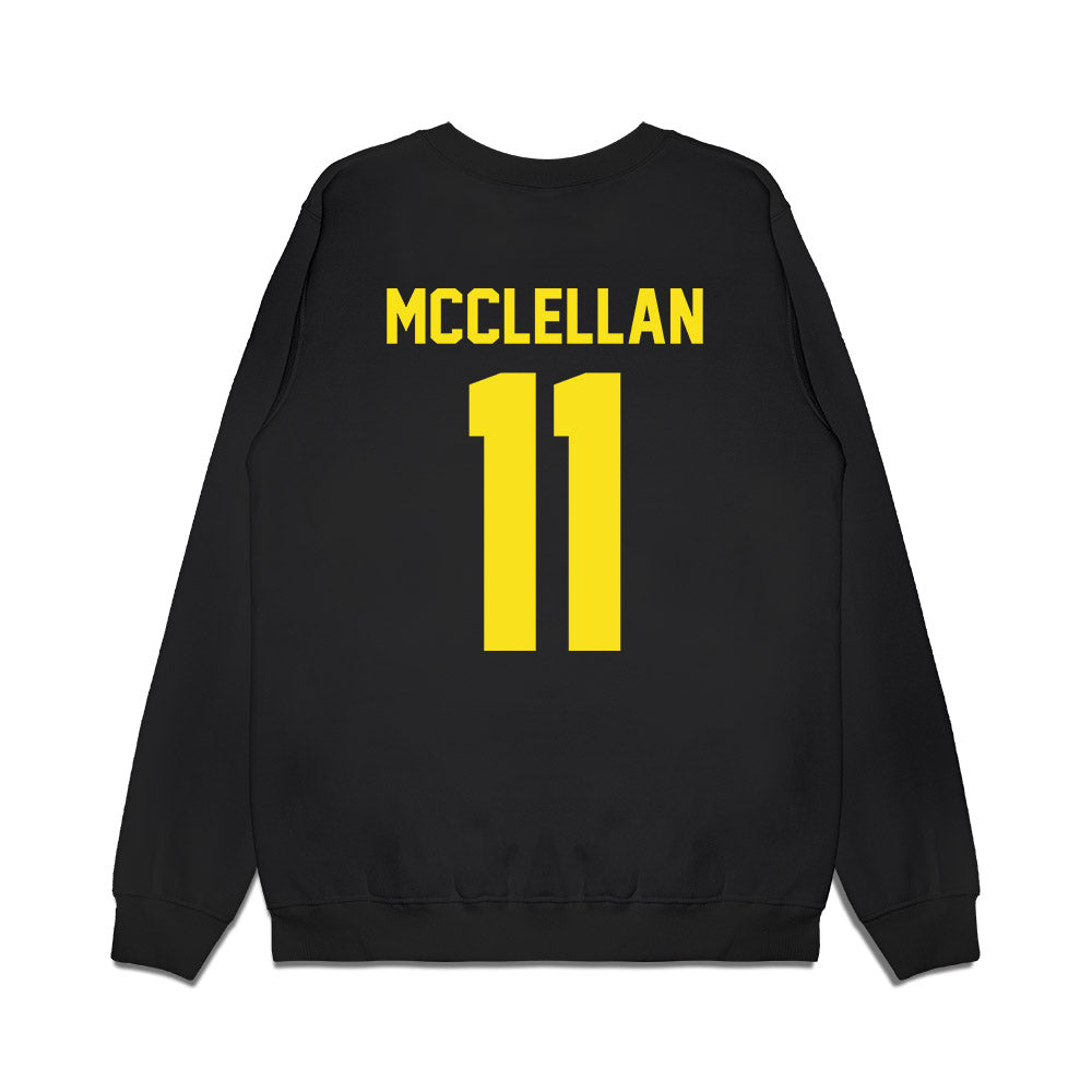 Oregon - NCAA Football : Jeremiah McClellan - Vintage Helmet Premium Crewneck Sweatshirt-1