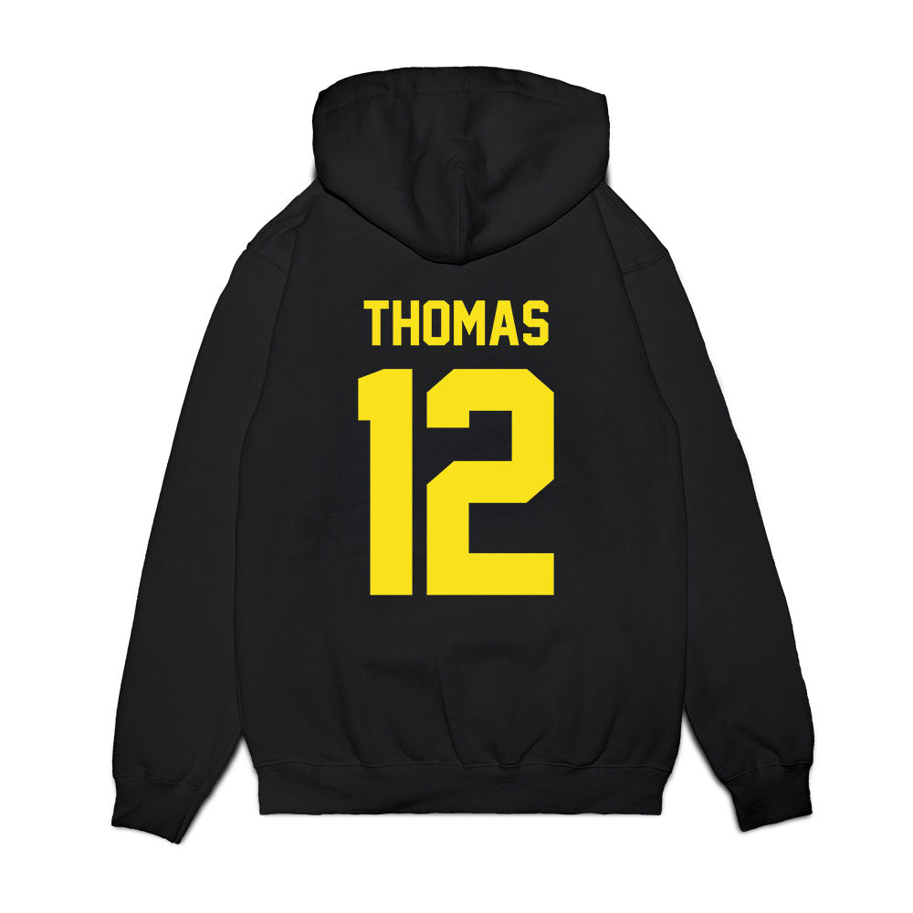 Oregon - NCAA Football : Brock Thomas - Vintage Helmet Premium Hooded Sweatshirt-1