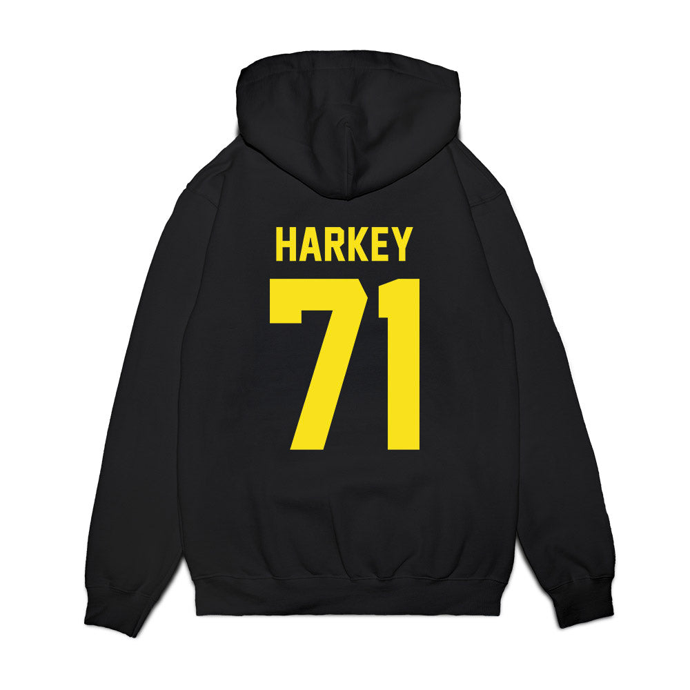 Oregon - NCAA Football : Alex Harkey - Vintage Helmet Premium Hooded Sweatshirt-1