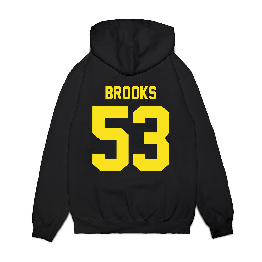 Oregon - NCAA Football : Devin Brooks - Vintage Helmet Premium Hooded Sweatshirt-1