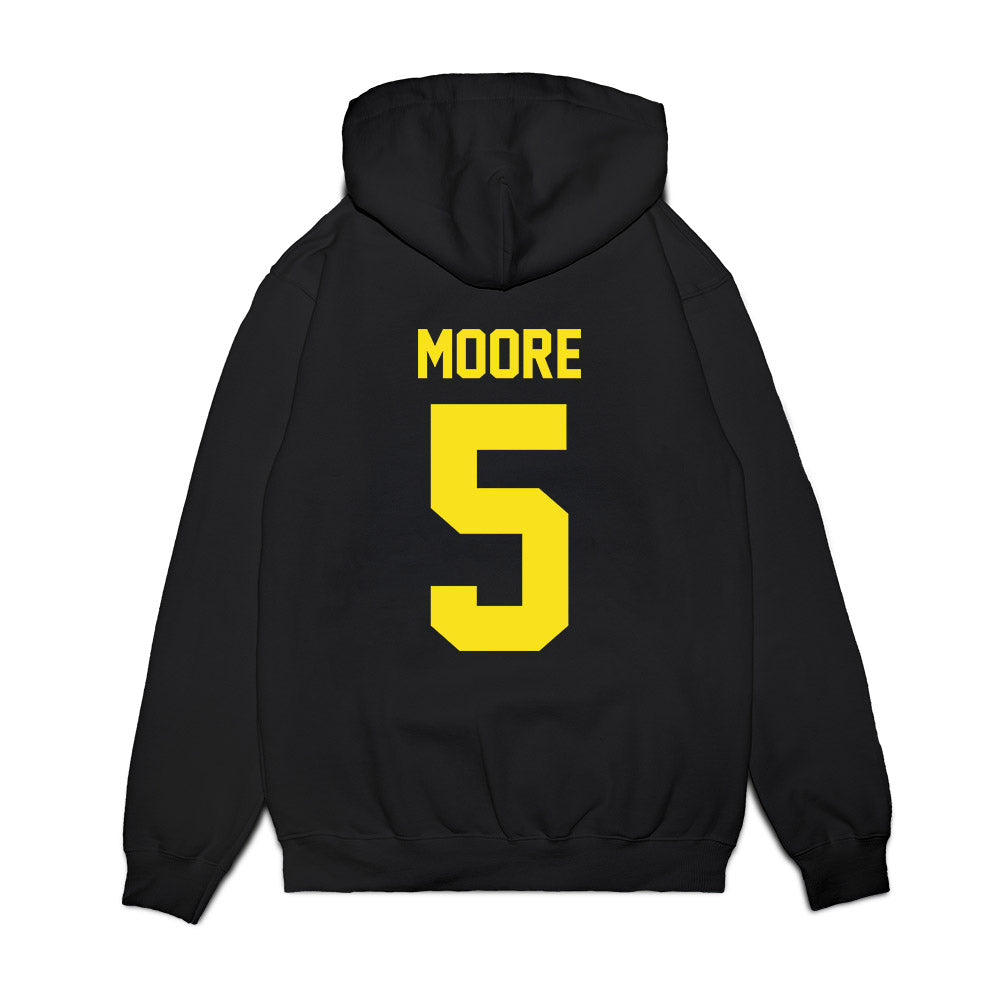 Oregon - NCAA Football : Dante Moore - Vintage Helmet Premium Hooded Sweatshirt-1