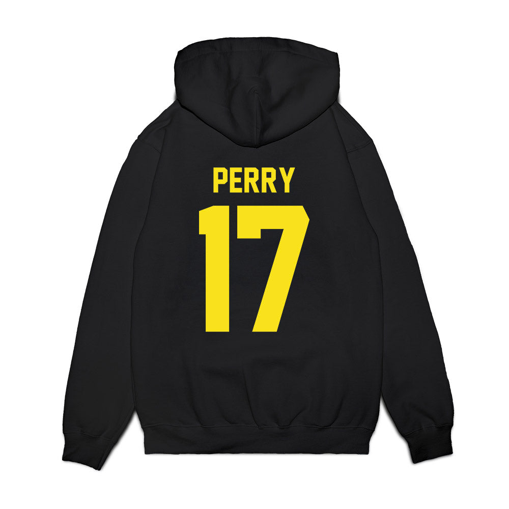 Oregon - NCAA Football : Cooper Perry - Vintage Helmet Premium Hooded Sweatshirt-1