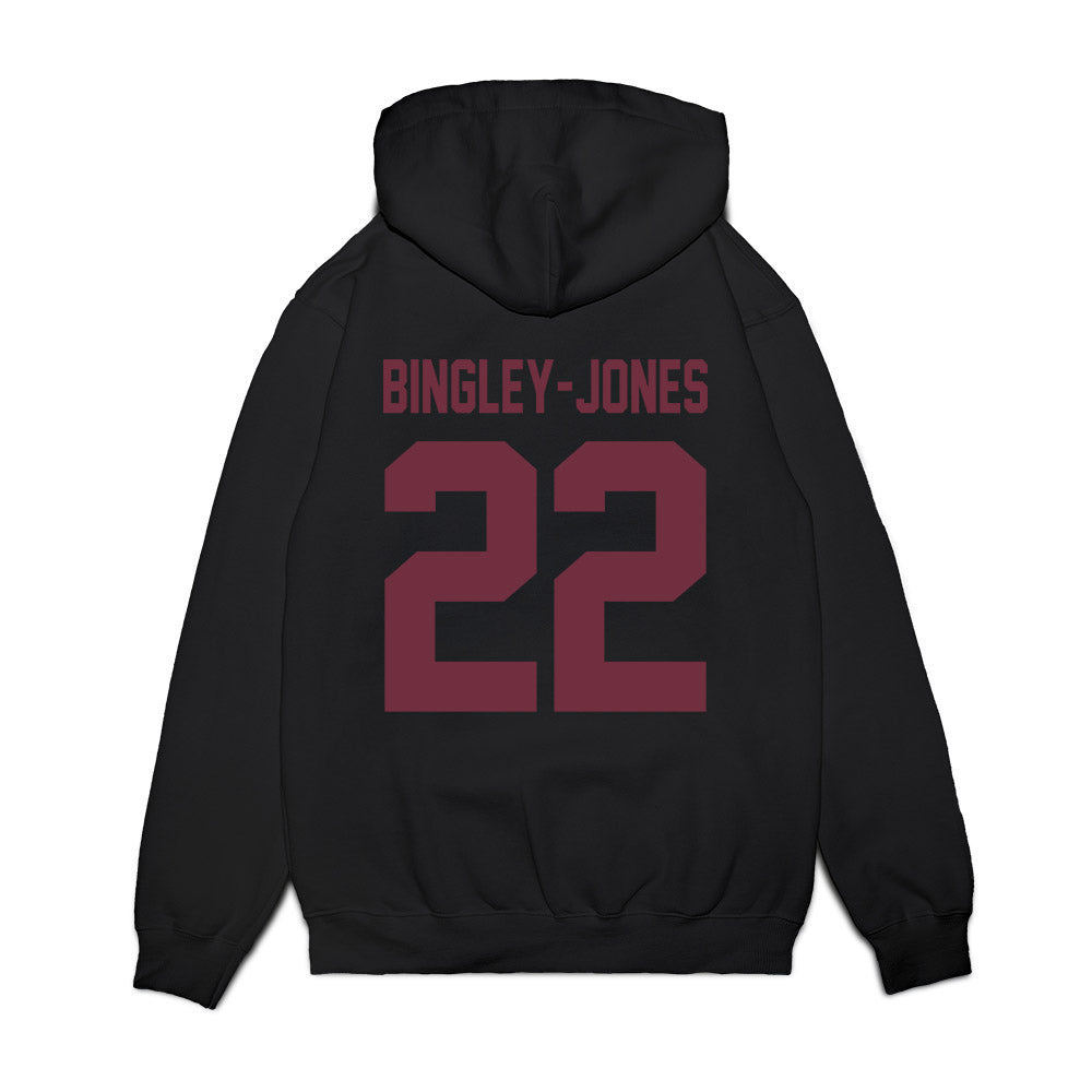 Mississippi State - NCAA Football : Kedrick Bingley-Jones - Vintage Helmet Premium Hooded Sweatshirt-1