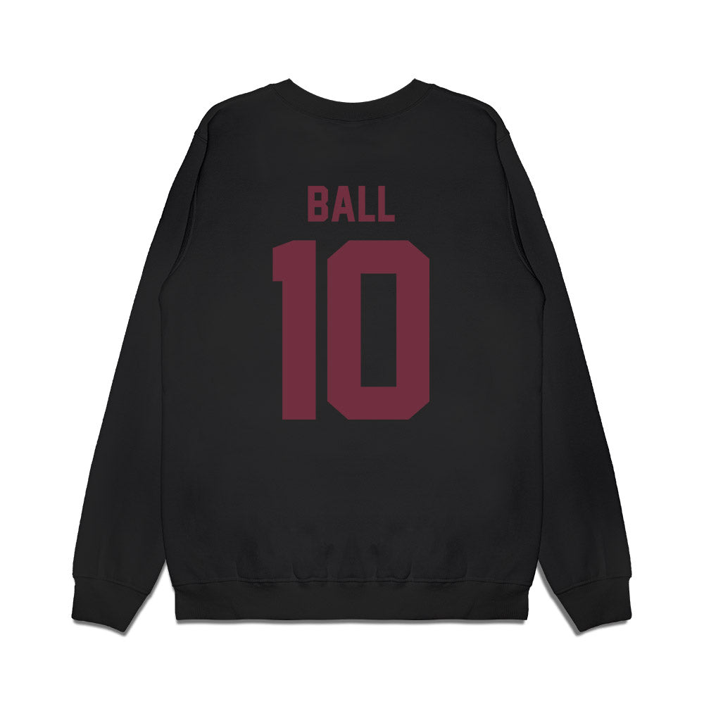 Mississippi State - NCAA Football : Cameron Ball - Vintage Helmet Premium Crewneck Sweatshirt-1