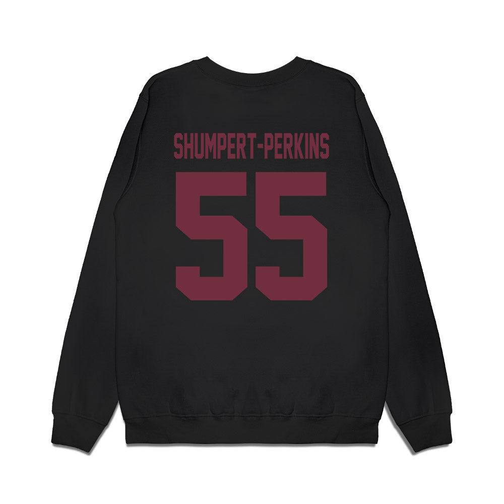 Mississippi State - NCAA Football : Jakheem Shumpert-Perkins - Vintage Helmet Premium Crewneck Sweatshirt-1