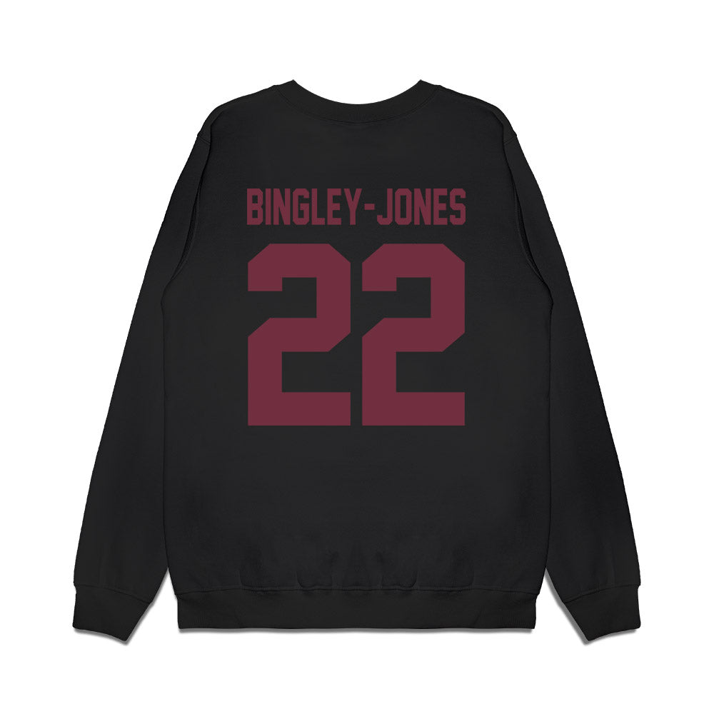 Mississippi State - NCAA Football : Kedrick Bingley-Jones - Vintage Helmet Premium Crewneck Sweatshirt-1