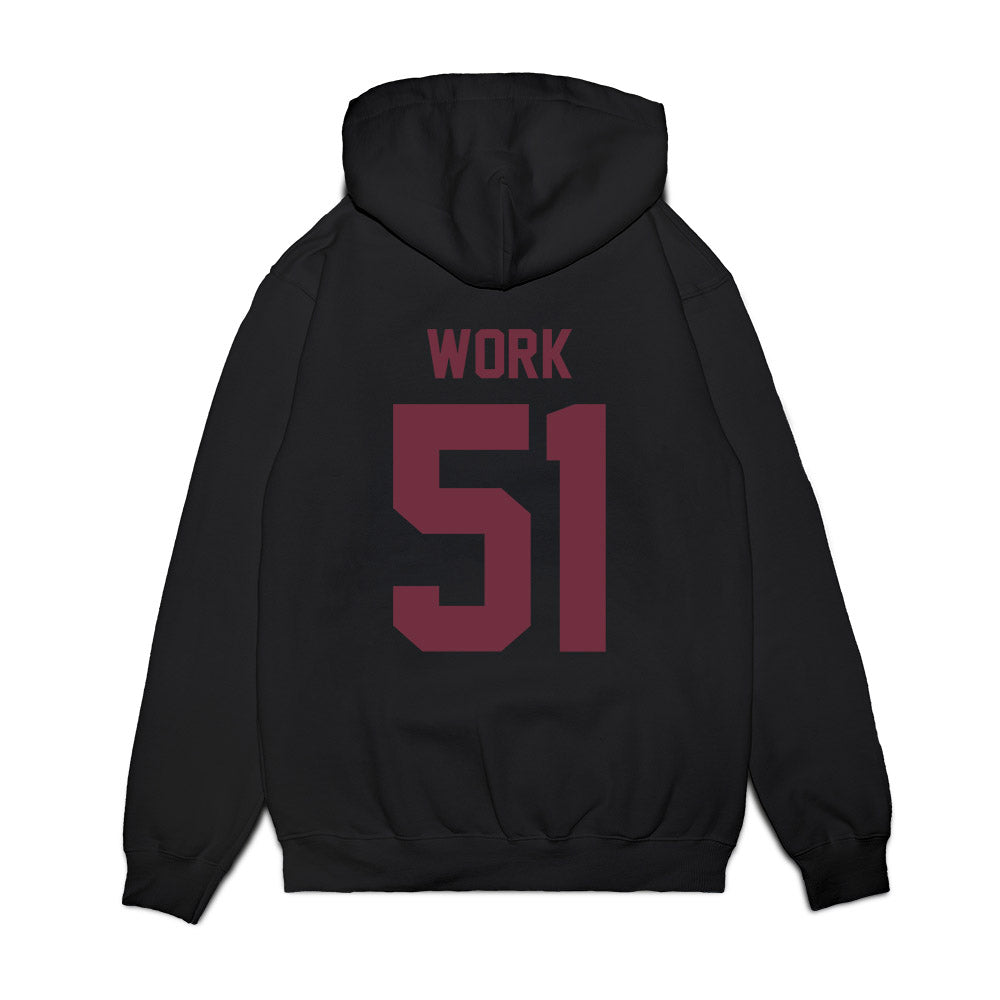 Mississippi State - NCAA Football : Luke Work - Vintage Helmet Premium Hooded Sweatshirt-1
