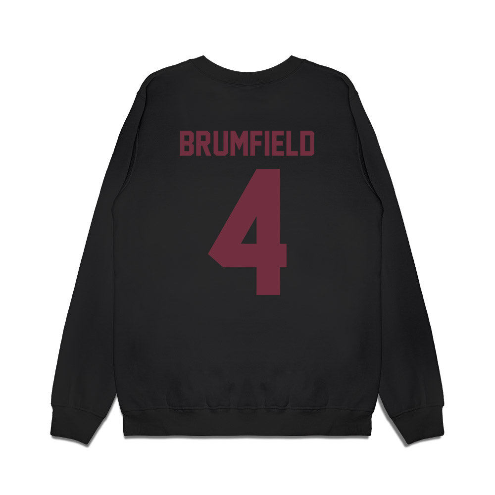 Mississippi State - NCAA Football : DeAgo Brumfield - Vintage Helmet Premium Crewneck Sweatshirt-1
