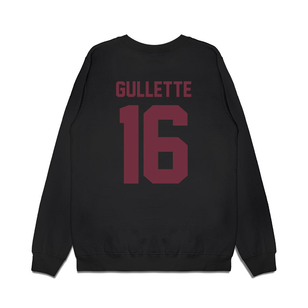 Mississippi State - NCAA Football : Derion Gullette - Vintage Helmet Premium Crewneck Sweatshirt-1
