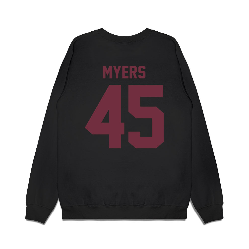 Mississippi State - NCAA Football : Ethan Myers - Vintage Helmet Premium Crewneck Sweatshirt-1